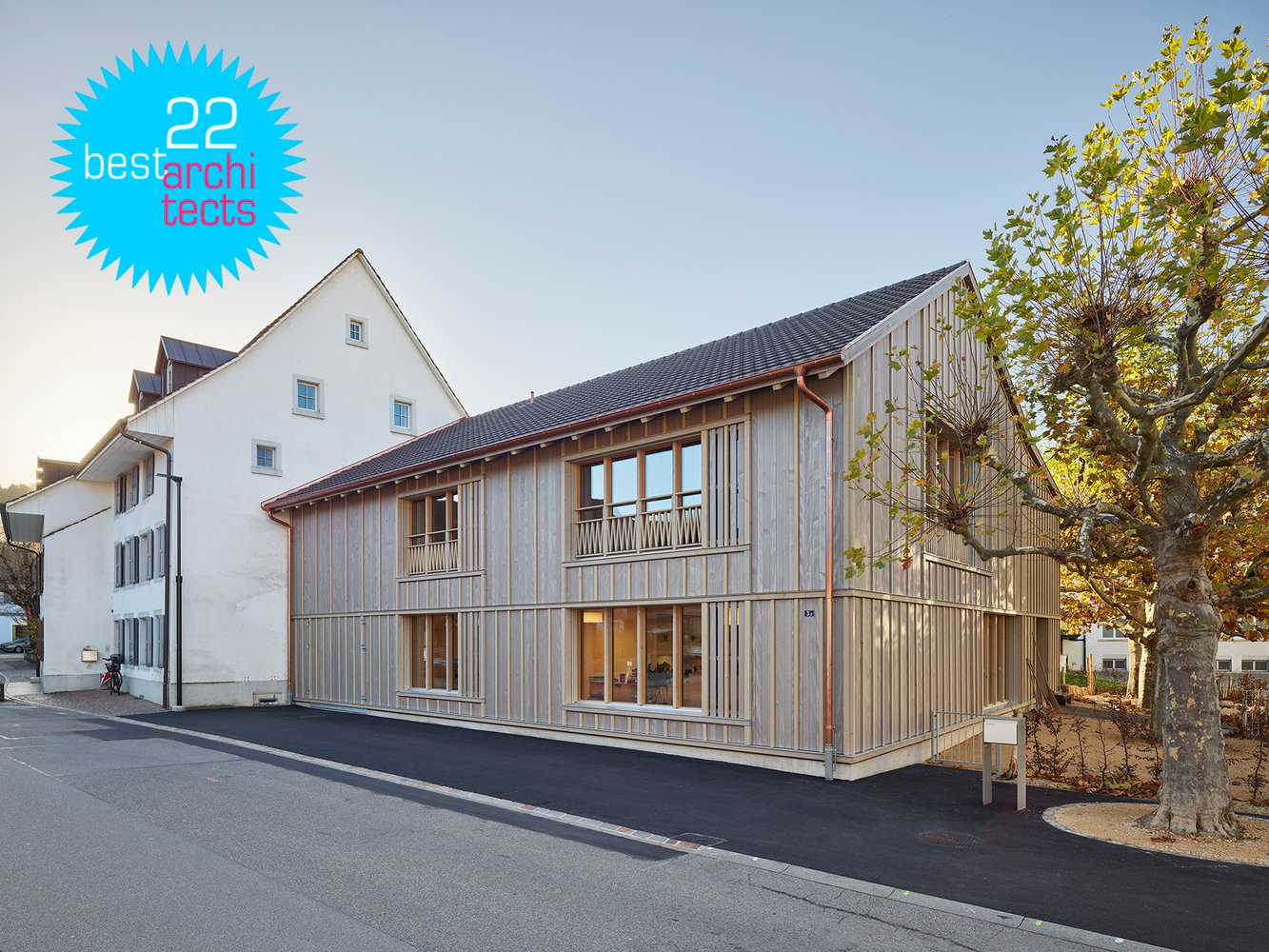 22.07.2021 Das Projekt Doppelkindergarten Sissach gewinnt die Auszeichnung "bestarchitects 22" (Sissach-Best-Architects.jpg)